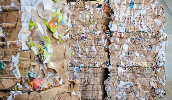 Baled material ready for market 